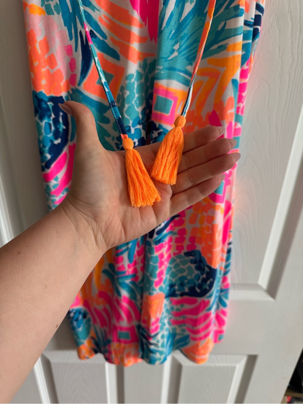 Vibrant Tropical Print Dress Lilly Pulitzer - Picture 3 of 4
